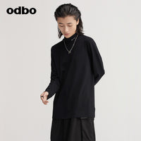 【商場同款】odbo/歐迪比歐專櫃同款設計師品牌長袖修身針織衫女