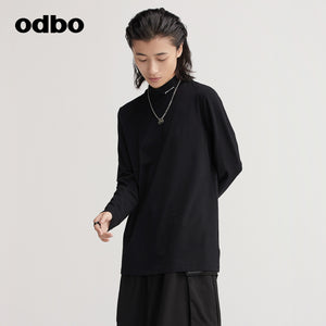 【商場同款】odbo/歐迪比歐專櫃同款設計師品牌長袖修身針織衫女