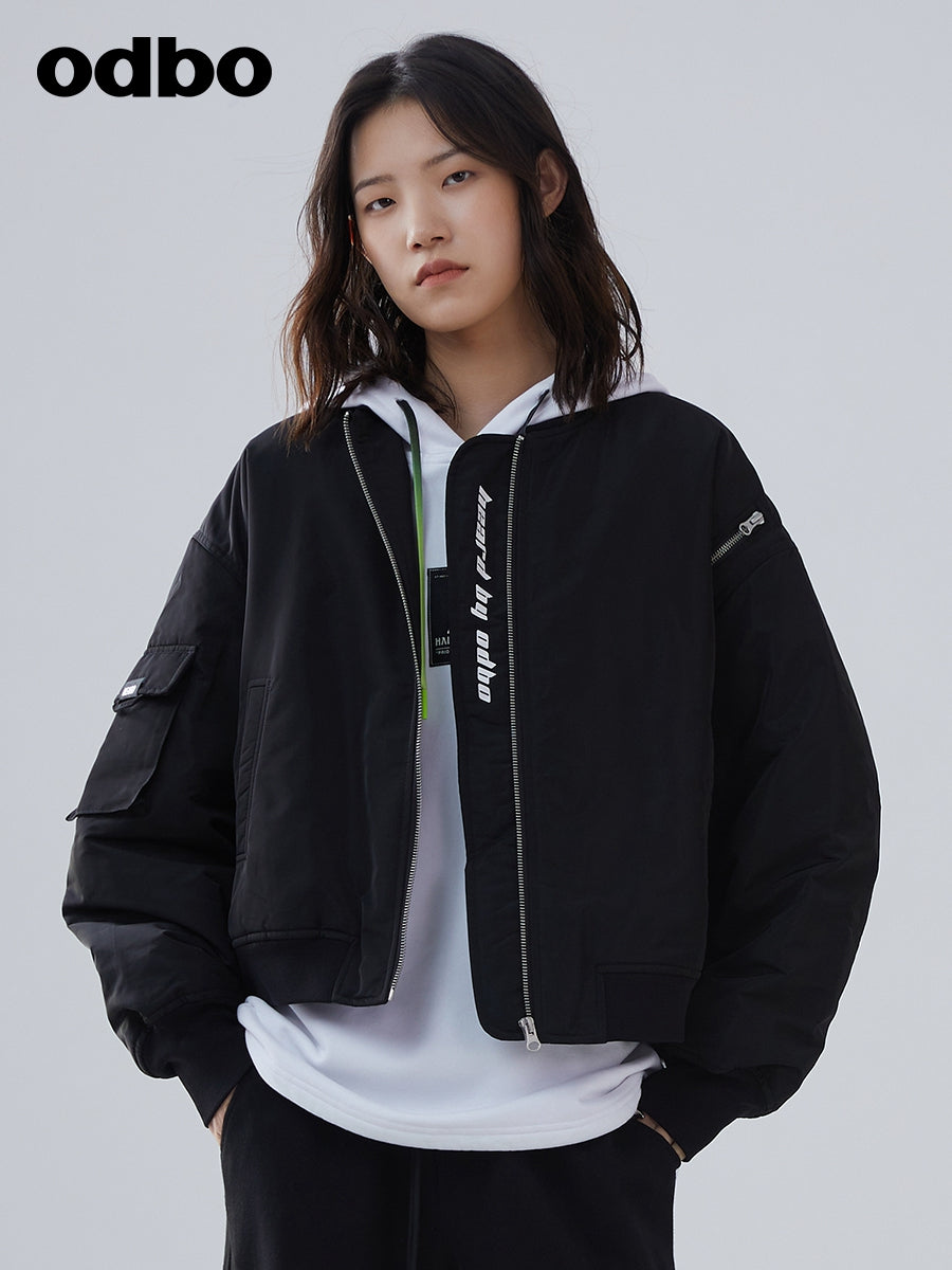 Heardbyodbo男女同款棉短外套女2022秋冬新款加厚保暖棒球服夾克