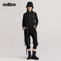 【商場同款】odbo/歐迪比歐設計師品牌長袖連體褲長褲工裝風女