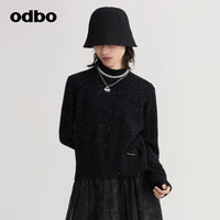 Odbo保暖內搭時尚半高領毛衣女秋冬2022年新款百搭外穿打底針織衫