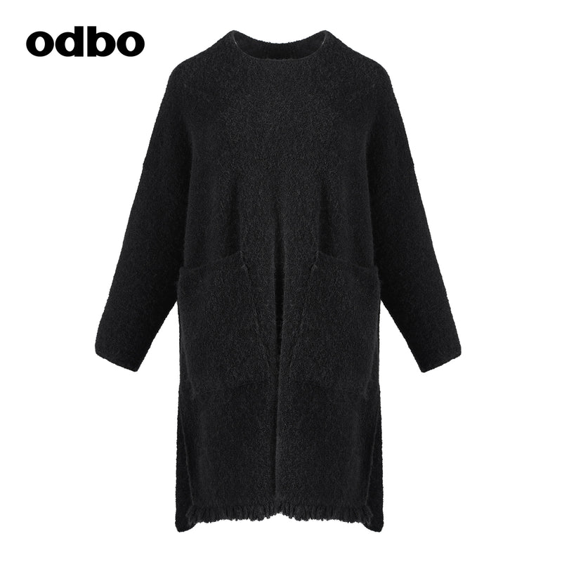 【商場同款】odbo/歐迪比歐時尚外穿毛衣女冬季2022年新款針織衫