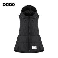 【商場同款】odbo/歐迪比歐秋冬2022新款馬甲女設計感保暖棉服