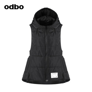 【商場同款】odbo/歐迪比歐秋冬2022新款馬甲女設計感保暖棉服