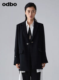 【商場同款】odbo/歐迪比歐春裝2022新款男女同款時尚小西裝外套