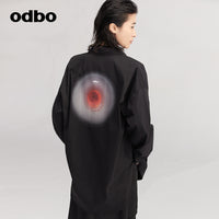 【商場同款】odbo/歐迪比歐中長款襯衫女小眾2022時尚上衣