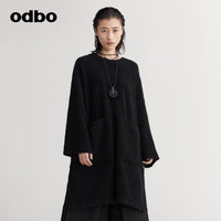 【商場同款】odbo/歐迪比歐時尚外穿毛衣女冬季2022年新款針織衫