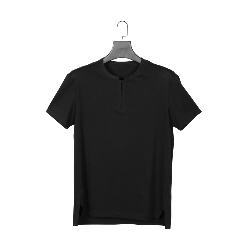 Odbo潮牌高街帥氣冰感純棉短袖t恤男士夏季新款寬鬆高端圓領上衣