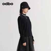 Odbo保暖內搭時尚半高領毛衣女秋冬2022年新款百搭外穿打底針織衫