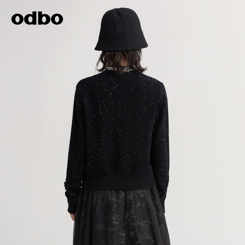 Odbo保暖內搭時尚半高領毛衣女秋冬2022年新款百搭外穿打底針織衫