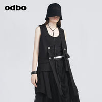odbo 休閒開衫 馬甲 背心女