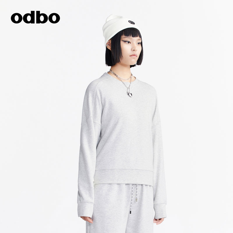 odbo 2022年新款  休閒氣質長袖衛衣 女  上衣