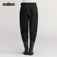 【商場同款】odbo/歐迪比歐休閒哈倫褲女秋冬2022新款百搭束腳褲