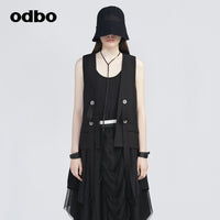 odbo 休閒開衫 馬甲 背心女
