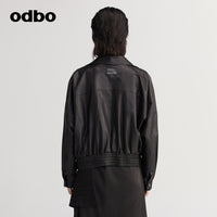 odbo 真皮 皮衣外套女 2022新款 百搭夾克