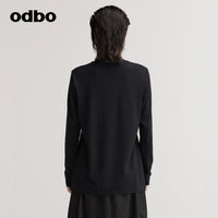 【商場同款】odbo/歐迪比歐專櫃同款設計師品牌長袖修身針織衫女
