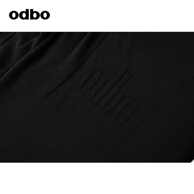 【商場同款】odbo/歐迪比歐薄款針織衫女夏季2022年新款修身上衣