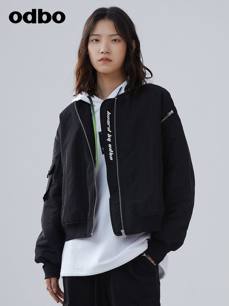 Heardbyodbo男女同款棉短外套女2022秋冬新款加厚保暖棒球服夾克