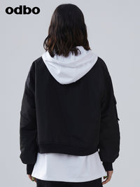 Heardbyodbo男女同款棉短外套女2022秋冬新款加厚保暖棒球服夾克
