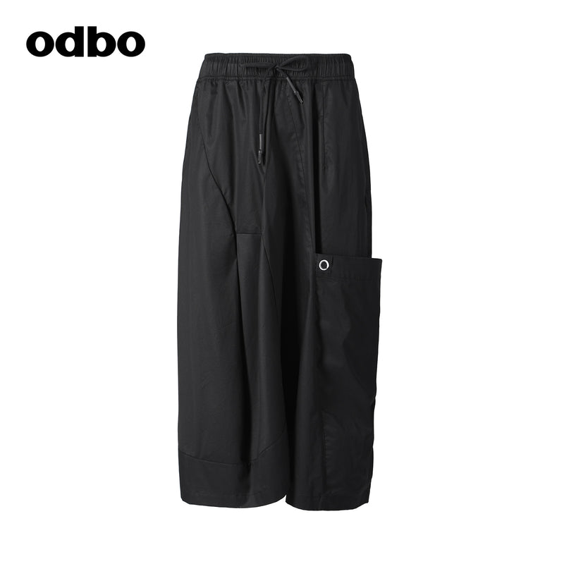【商場同款】odbo/歐迪比歐純棉休閒半身裙女秋冬2022年新款裙子