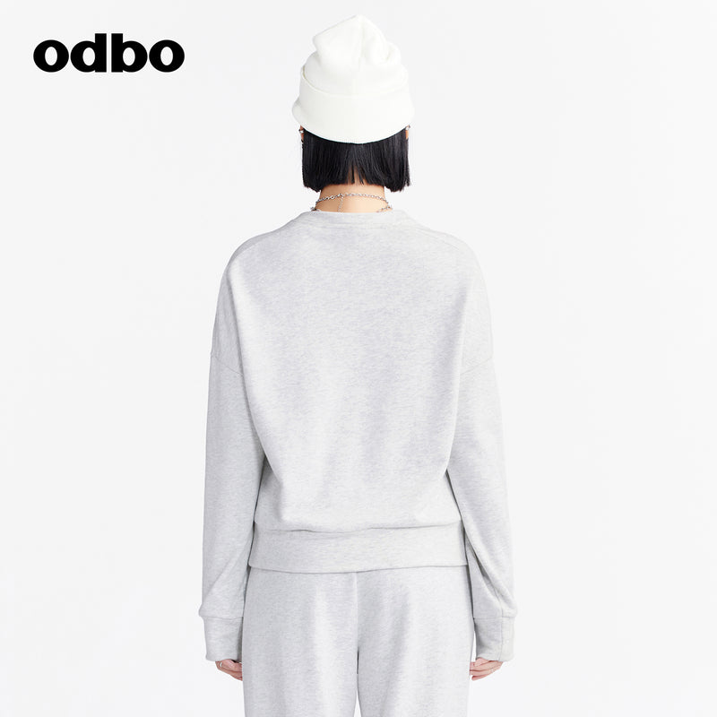 odbo 2022年新款  休閒氣質長袖衛衣 女  上衣