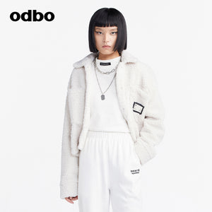 【商場同款】heardbyodbo仿羊羔毛小香風外套女秋冬2022新款夾克