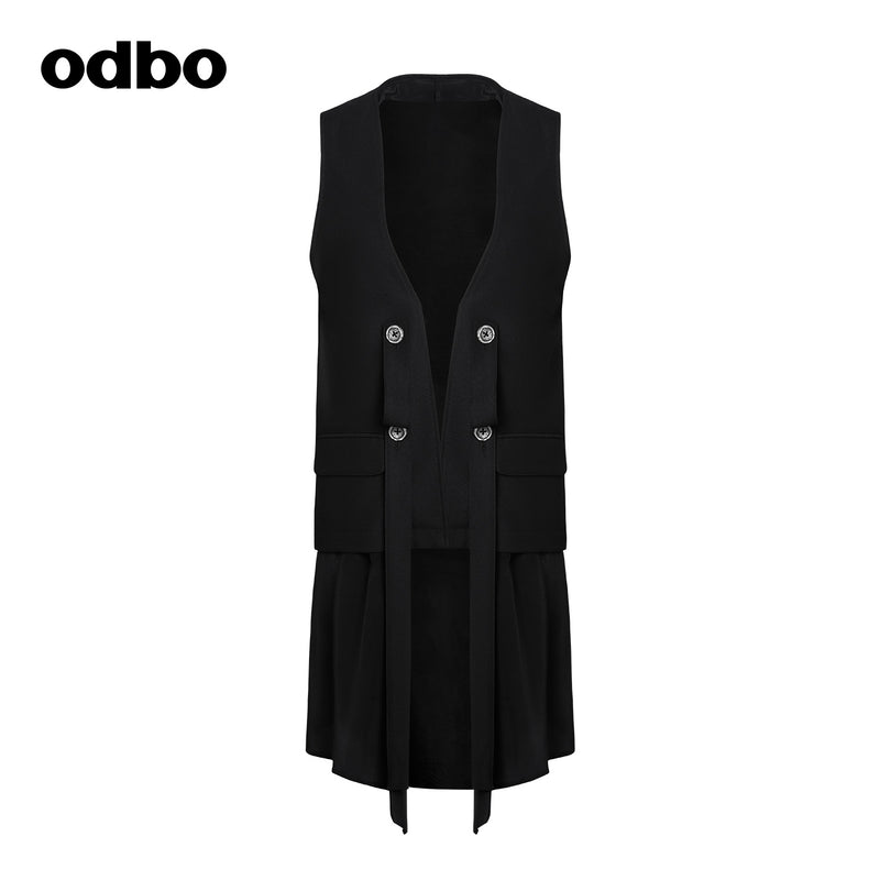 odbo 休閒開衫 馬甲 背心女