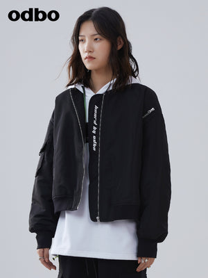 Heardbyodbo男女同款棉短外套女2022秋冬新款加厚保暖棒球服夾克