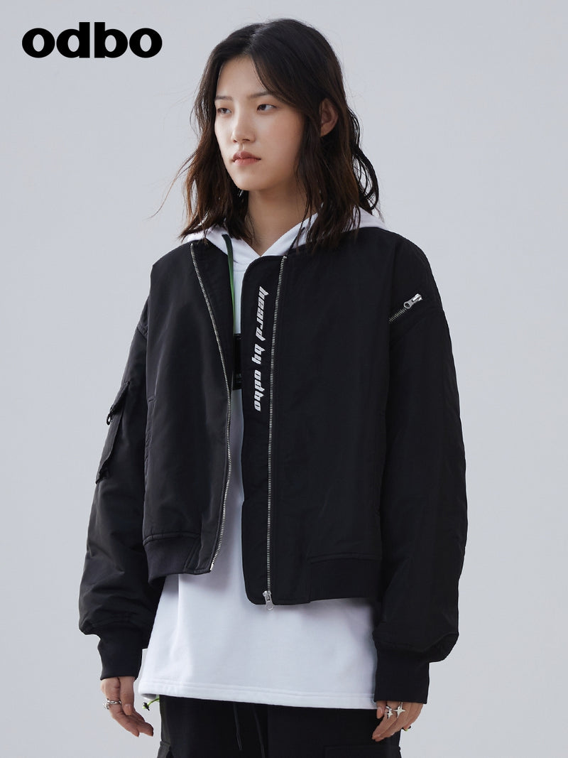 Heardbyodbo男女同款棉短外套女2022秋冬新款加厚保暖棒球服夾克